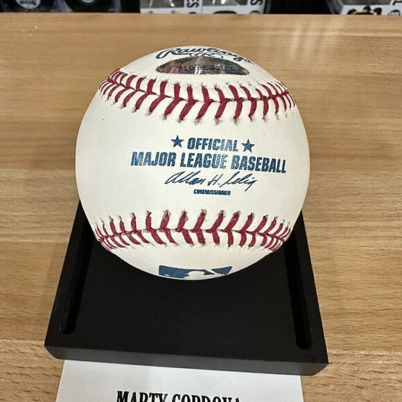 Marty Cordova Signed Autographed Baseball “95 AL ROY” Tristar 7109532 - Picture 2 of 5